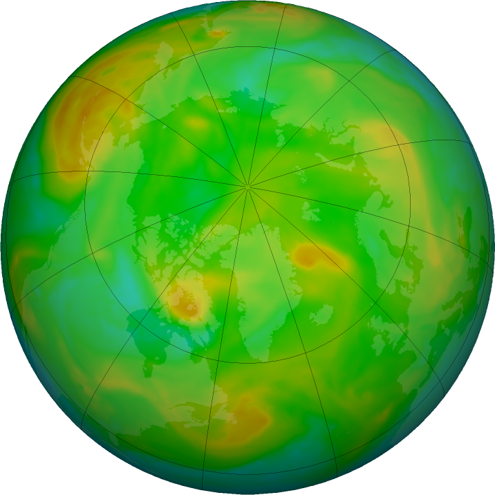 Arctic ozone map for 11 June 2023